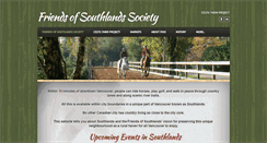 Desktop Screenshot of friendsofsouthlands.org